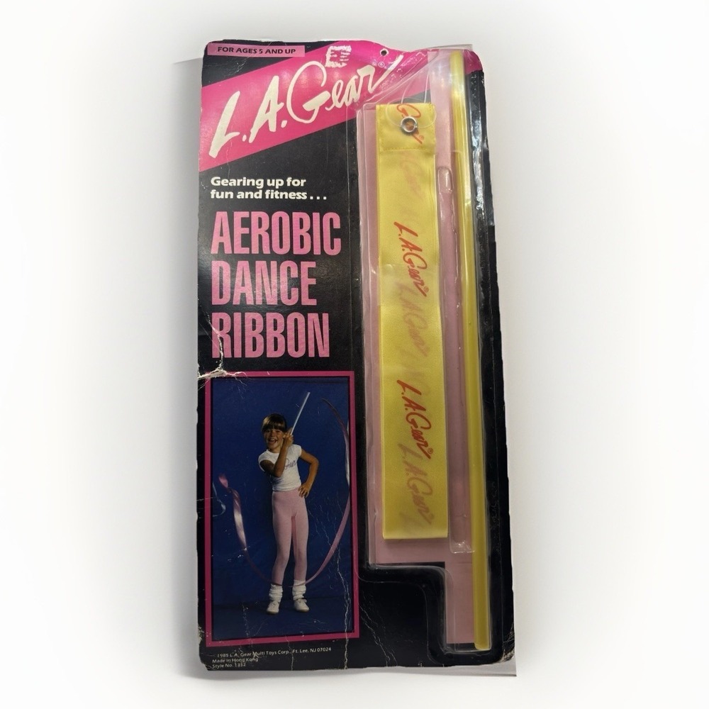 Vintage 1985 LA Gear Fitness Fashion Aerobic Dance Ribbon Retro New & Sealed